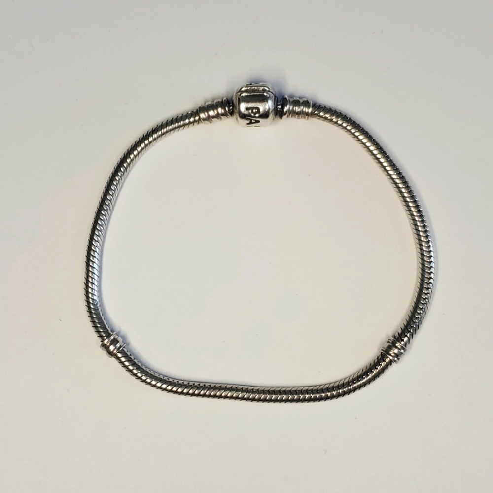 Authentic Pandora Barrel Bracelet - Sterling Silver, Used